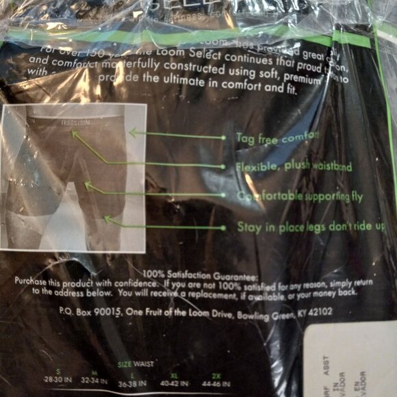 Fruit Of The Loom S 28 30 Mens Select Boxer Briefs 7 Pack Black Soft NEW - Picture 7 of 8